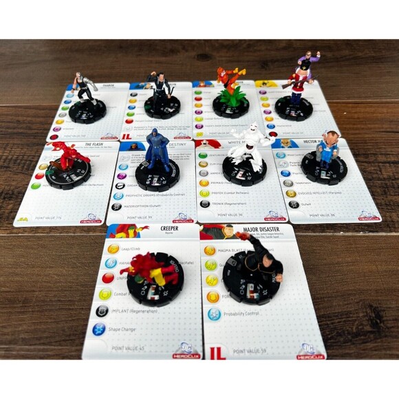 Heroclix DC Lot Tharok Merlyn Toyman White Martian Hector Hammond Creeper Flash - Picture 8 of 8